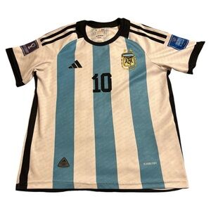 Messi kids soccer jersey size 14